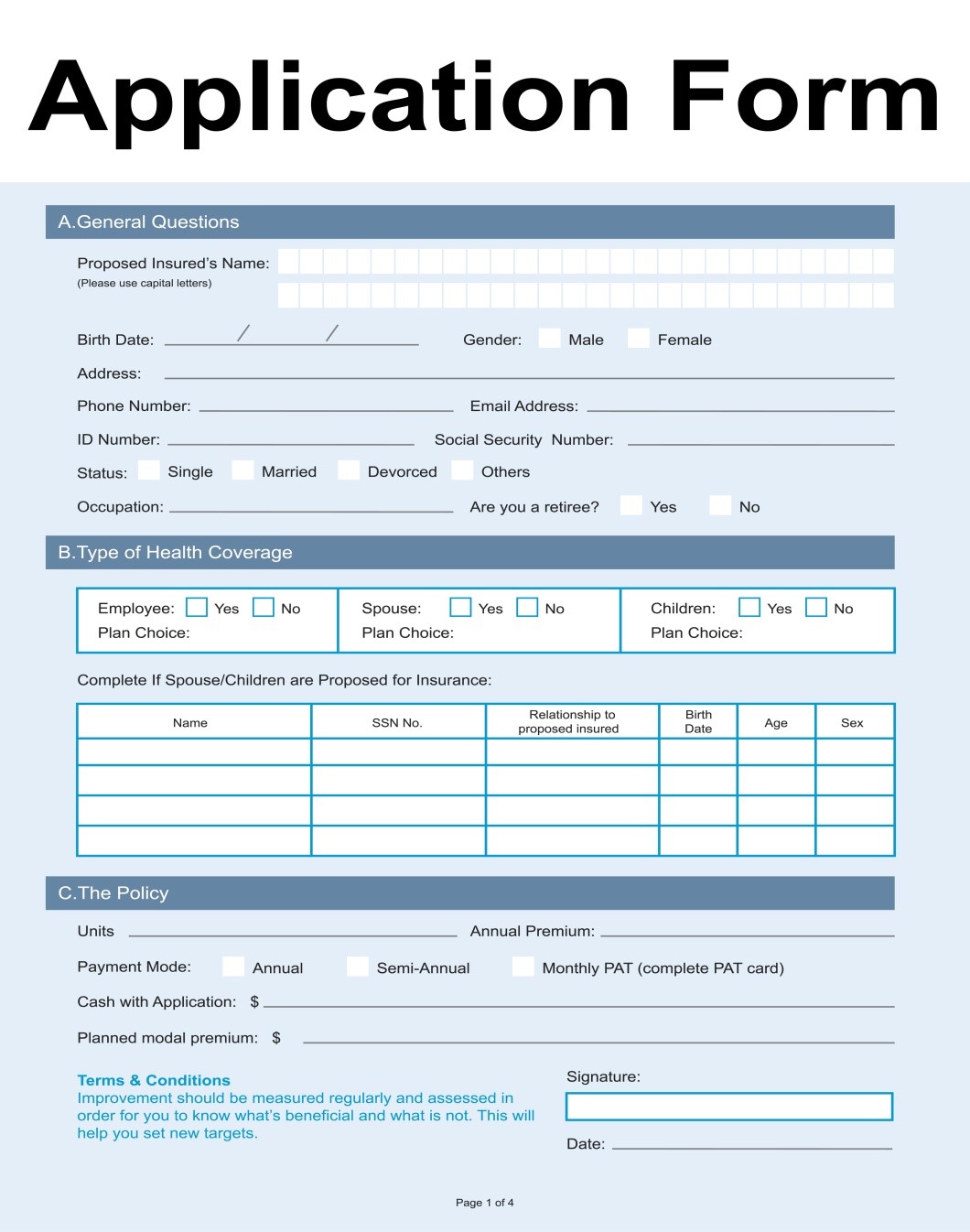 Application Form